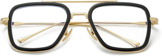 Tony Stark Style Blue Light Blocking Glasses for Men Women, Iron Man and Spider-Man Computer Gaming Glasses