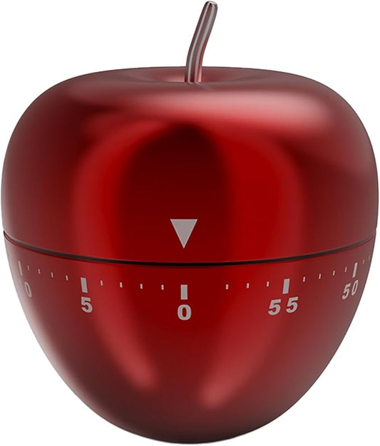 Mechanical Kitchen Timer, Cute Wind Up 60-Minute Manual Countdown for Kids, Classroom, Home, Study and Cooking