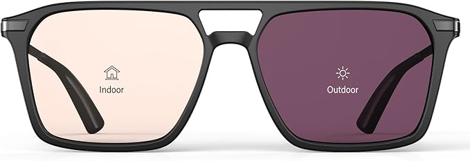Goiteia FL-Rose Migraine Glasses,Blocks 480–520 nm Light, Light Sensitivity Glasses for Fluorescent LED Glare,Photophobia