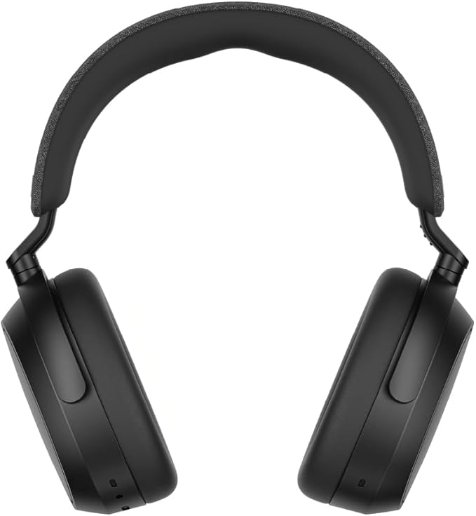 Sennheiser MOMENTUM 4 Wireless Headphones - Bluetooth Headset for Crystal-Clear Calls with Adaptive Noise Cancellation, 60h Battery Life, Lightweight Folding Design, Black
