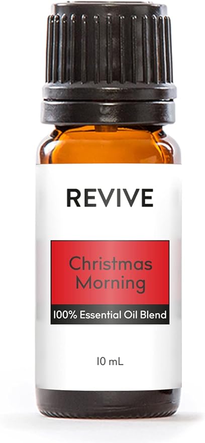 Christmas Morning 10 ml by REVIVE Essential Oils - 100% Pure Therapeutic Grade, for Diffuser, Humidifier, Massage, Aromatherapy, Skin & Hair Care - Cruelty Free - Unrefined Oils with No Fillers.