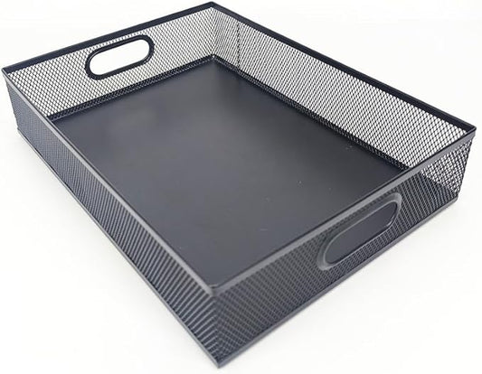 Metal Mesh Desk Organizer Tray, A4 Large Office Storage Box Set, 12.6X 9.1 x 2.8Inches