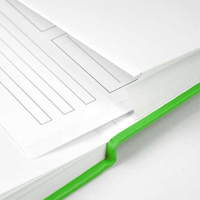 JOYEUX Blank Journal Notebook, A5, 160 Pages 100 Gsm Thick Sketch Books Hardcover Journal for Writing, 5.7 inches x 8 inches Notebooks for Work (Green)