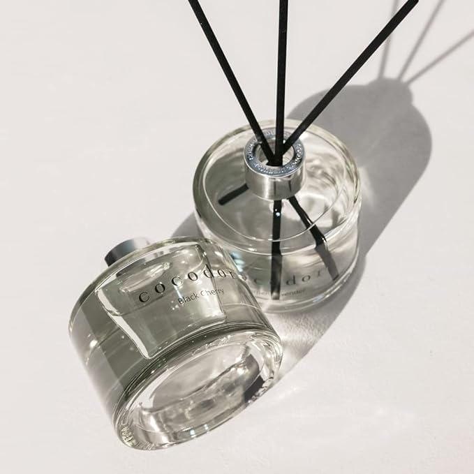 COCODOR Signature Reed Diffuser Set/Lemon Eucalyptus / 6.7oz /2 Pack/Home Fragrance Diffuser, Oil Scent Diffuser for Bathroom Shelf Decor