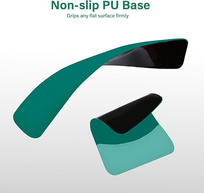 MOSISO Wrist Rest Support for Mouse Pad&Keyboard Set, Rectangular Ergonomic Mousepad Non-Slip Base Home/Office Pain Relief&Easy Typing Pad with Neoprene Cloth&Raised Curved Memory Foam, Teal Green