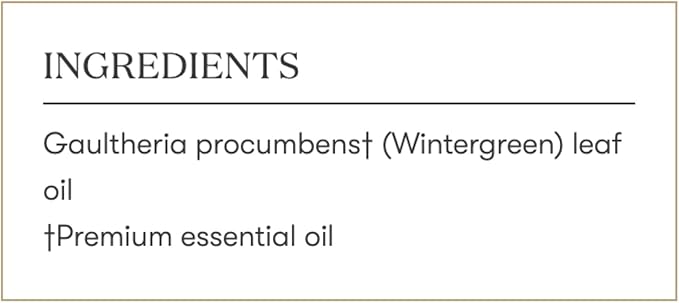 Young Living - Wintergreen Essential Oil 15 ml | Soothing Massage to Cool Fatigued Muscles | Cooling Sensation | Minty Aroma When Diffused or Inhaled | Child-Friendly Scent