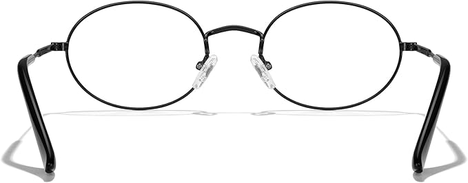 RB. Pilot Oval Reading Glasses for Women Men Blue Light Blocking Computer Thin Metal Full Rim Frame Readers