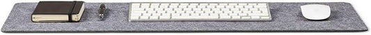 Premium Felt Desk Mat | Small 12" x 27.5" | Multifunctional Desk Pad for Home Office | Mid Gray
