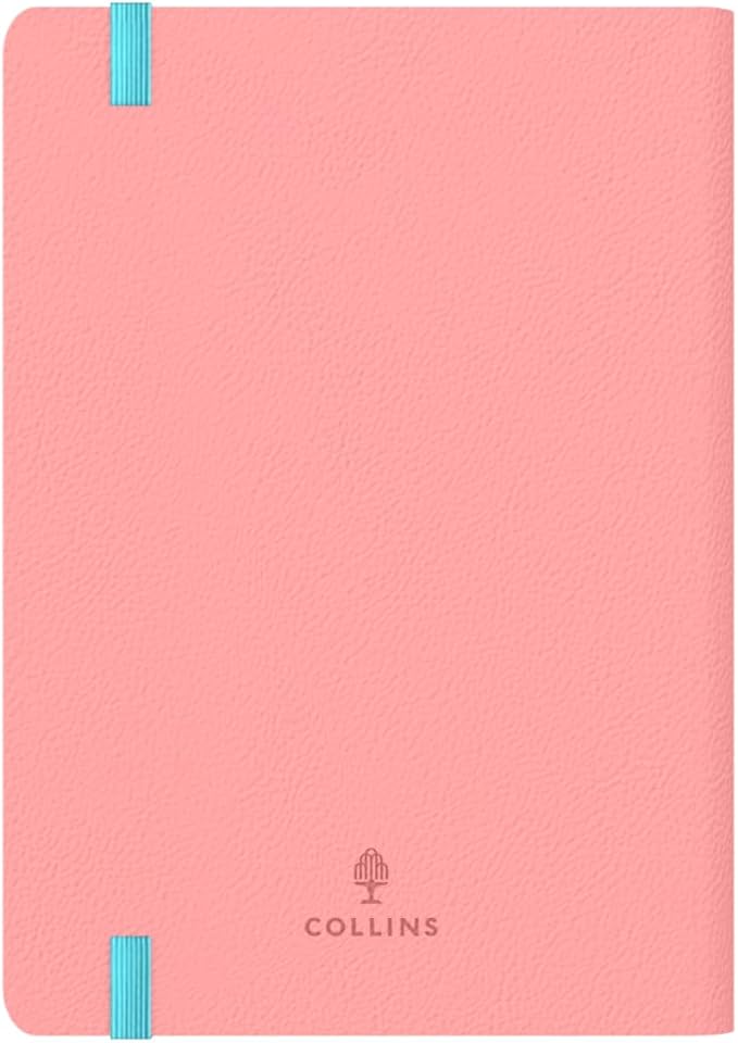 Collins 'Legacy' 14 Month Mid/Academic Year Planner, July 2025-August 2026 Week-to-View Diary, A6 Hard Cover, Pink