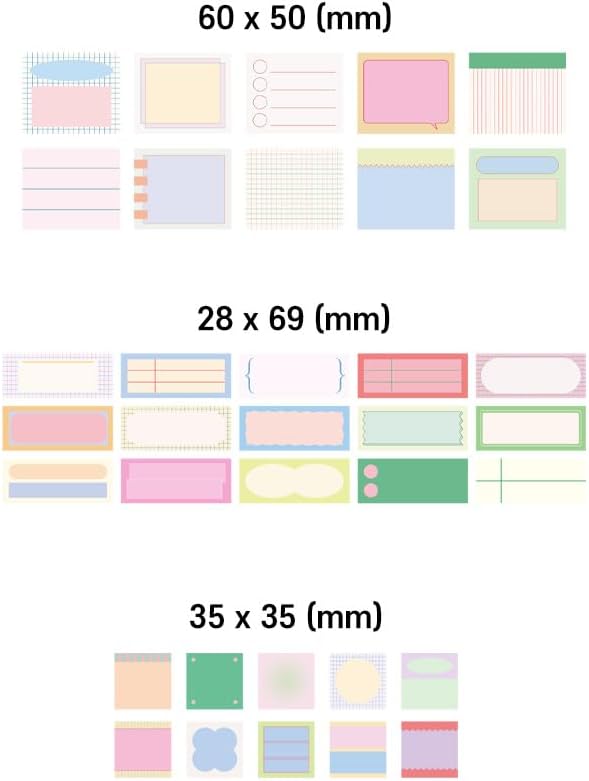 Monolike Message & Label Sticker Pack Series.2 (102Pcs) - Variety Pack, Journal, Scrapbook, Waterproof, Fancy Sticker