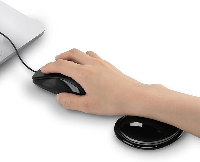 Ergonomic Gel Wrist Rest Pad for Mouse, Computer Mouse Wrist Support for Arm Pain Relief, Heart-Shaped Cute Hand Wrist Cushion for Home and Office Working Gaming Anti-Fatigu