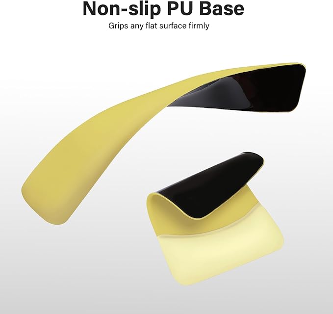 MOSISO Wrist Rest Support for Mouse Pad&Keyboard Set, Rectangular Ergonomic Mousepad Non-Slip Base Home/Office Pain Relief&Easy Typing Pad with Neoprene Cloth&Raised Curved Memory Foam, Yellow