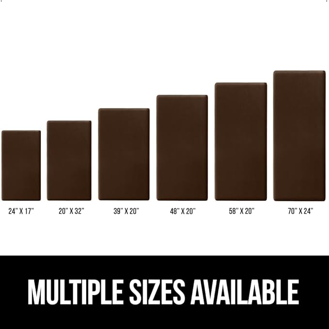 GORILLA GRIP Comfortable Cushioned Kitchen Mats for Floor, 48x20, Waterproof and Stain Resistant Soft Top, 3/4 Inch Thick Ergonomic Standing Desk Anti Fatigue Mat, Foam Supports Ankles and Feet, Brown