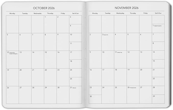 Harbor Weekly Journal Notebook Planner 2025-2026 - Lined, Durable Faux Leather, Softcover, 176 Quality Pages, For Men and Women, For Writing, Work & Travel, Key West Sundance - 9x7"