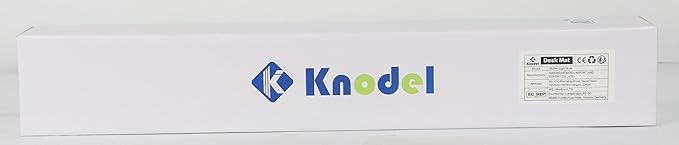 K KNODEL Large Office Leather Desk Mat, Mouse and Keyboard Pad, Computer and Laptop Mat, Desktop Protector and Cover, Writing Pad and Blotter (31.5"x15.7", Light Blue)