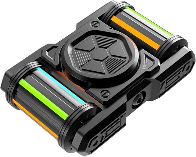 Fidget Roller, Metal - Adult Handheld Fidget Toy | Helps Relieve Stress, Anxiety, Tension | Promotes Focus, Clarity | Compactness, Variety of Play