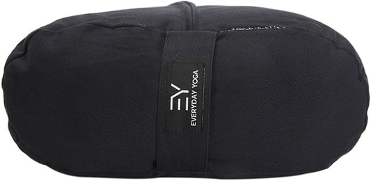 Everyday Yoga Premium Bolster, Meditation Pillow, Super Soft & Lightweight with Carry Handle - Firm Support for Restorative Yoga, Multi-color