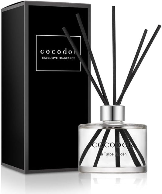 COCODOR Signature Reed Diffuser Set/La Tulip Garden / 6.7oz /1 Pack/Home Fragrance Diffuser, Oil Scent Diffuser for Bathroom Shelf Decor