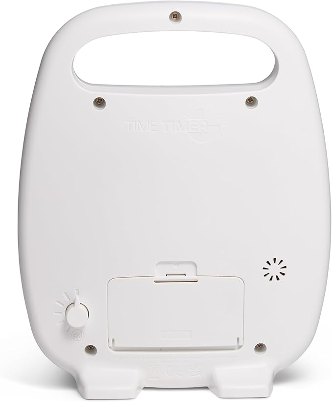 TIME TIMER PLUS 120 Minute Desk Visual Timer Countdown Timer with Portable Handle for Classroom, Office, Homeschooling, Study Tool, with Silent Operation (White)