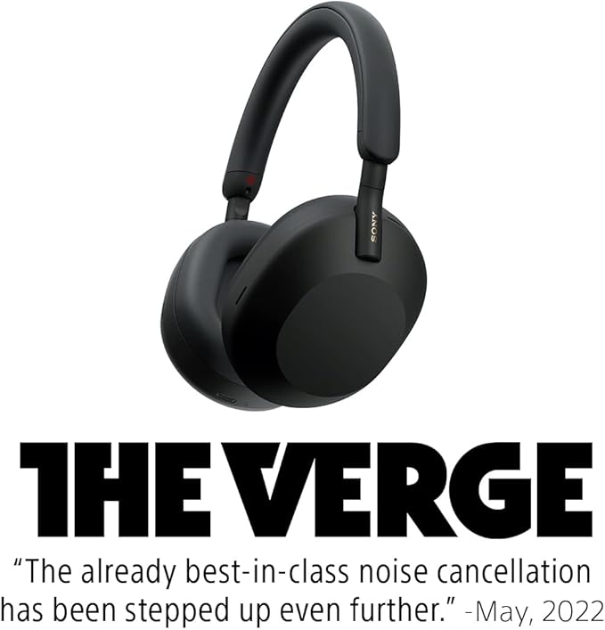 Sony WH-1000XM5 Premium Noise Canceling Headphones, Auto NC Optimizer, 30-Hour Battery, Alexa Voice Control, Midnight Blue