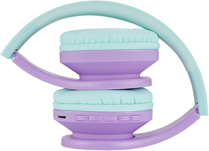 PowerLocus Bluetooth Headphones for Kids, Wireless Foldable Headphones Over Ear, Headphone with Microphone, 85DB Volume Limit, Wireless and Wired Headset with Micro SD, FM for Cellphones, Tablets, PC