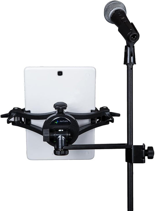 AirTurn Manos Universal Tablet and Phone Holder with Side Mount Clamp (Microphone and Mic Stand Not Included)