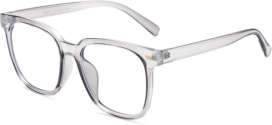 PANNER Oversized Square Blue Light Blocking Glasses for Women Men Anti Glare Reduce Eyestrain Computer Glasses