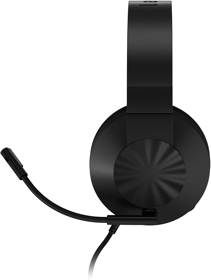 Lenovo H210 Wired Gaming Headset - 3.5mm Connection, Flip-to-Mute Noise-Cancelling Microphone, Breathable Ear Cups - Black