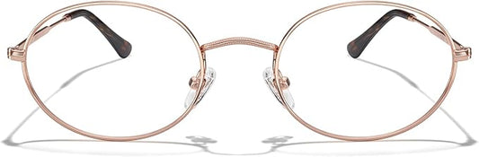 RB. Pilot Oval Reading Glasses for Women Men Blue Light Blocking Computer Thin Metal Full Rim Frame Readers