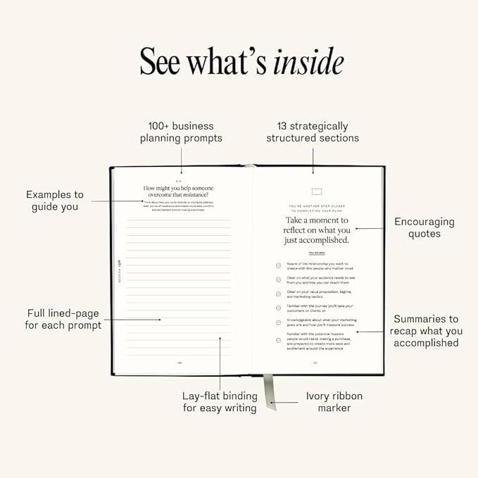 Start Your Business Today, The Guided Journal for Aspiring Entrepreneurs, Business Planner, Idea Notebook, Navy Blue, Hardcover, Undated, 220 pages, 5.75” x 8.75”