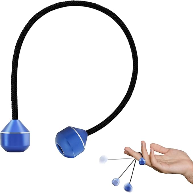 Fidget Beads, Metal Fidget Toy EDC Anxiety Relief Toy for Men Women Teens Skill Players Stress Relief Toys(A-Blue)