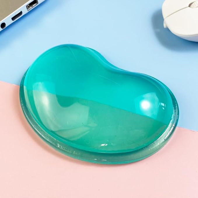 Ergonomic Gel Wrist Rest Pad for Mouse, Computer Mouse Wrist Support for Arm Pain Relief, Heart-Shaped Cute Hand Wrist Cushion for Home and Office Working Gaming Anti-Fatigu
