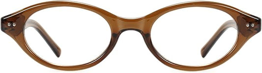 TIJN Olisa Blue Light Blocking Glasses for Women Men,Oval Glasses Frame Bluelight Glasses for Gaming/Computer/Screen