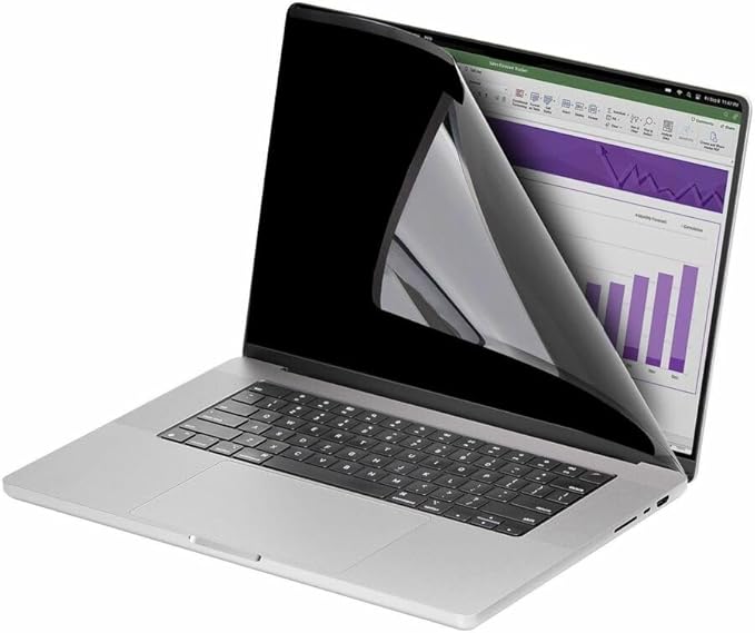 StarTech.com 14-inch MacBook Pro 21/23 Laptop Privacy Screen, Removable and Reversible Anti-Glare Blue Light Filter, Magnetic