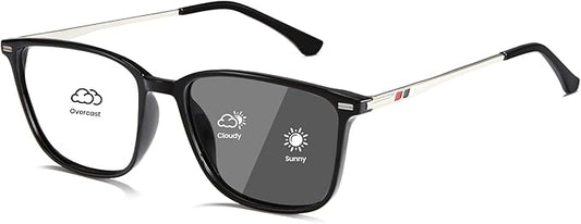 Cyxus Blue Light Blocking Glasses Men Women Computer Gaming Glasses Rectangle UV400 Photochromic glasses 8208i01