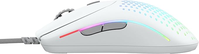 Glorious Gaming Model O 2 Wired Gaming Mouse - 59g Ultralight, FPS, 26,000 DPI, Motion Sync, 80M Click Rated Switches, 6 Programmable Buttons, Ambidextrous, RGB, PTFE Feet - White
