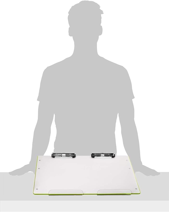 Slant Board for Writing - Adjustable Magnetic Whiteboard & 22° Angle Ergonomic Desk for Reading, Writing, & Drawing for Students, Teachers – Ideal for Posture, Study, & Orientation – Green