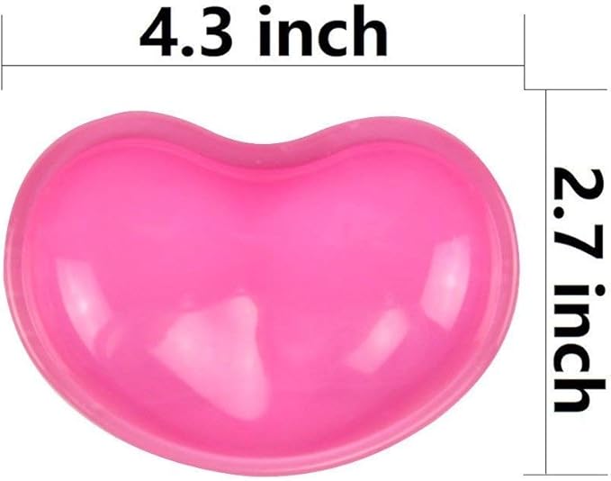 Ergonomic Gel Wrist Rest Pad for Mouse, Computer Mouse Wrist Support for Arm Pain Relief, Heart-Shaped Cute Hand Wrist Cushion for Home and Office Working Gaming Anti-Fatigu