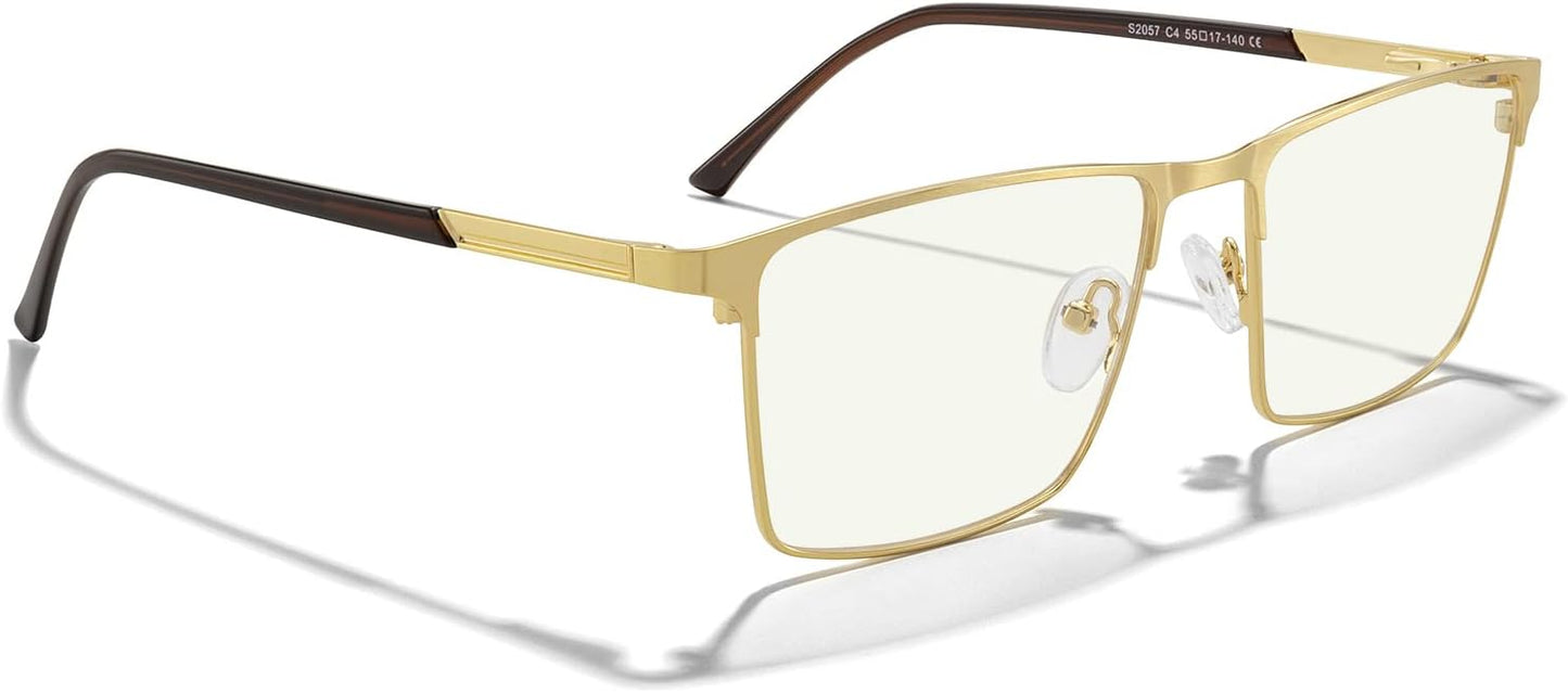 MERRY'S Men's Blue Light Blocking Glasses - Vintage Computer Reading Glasses for Men