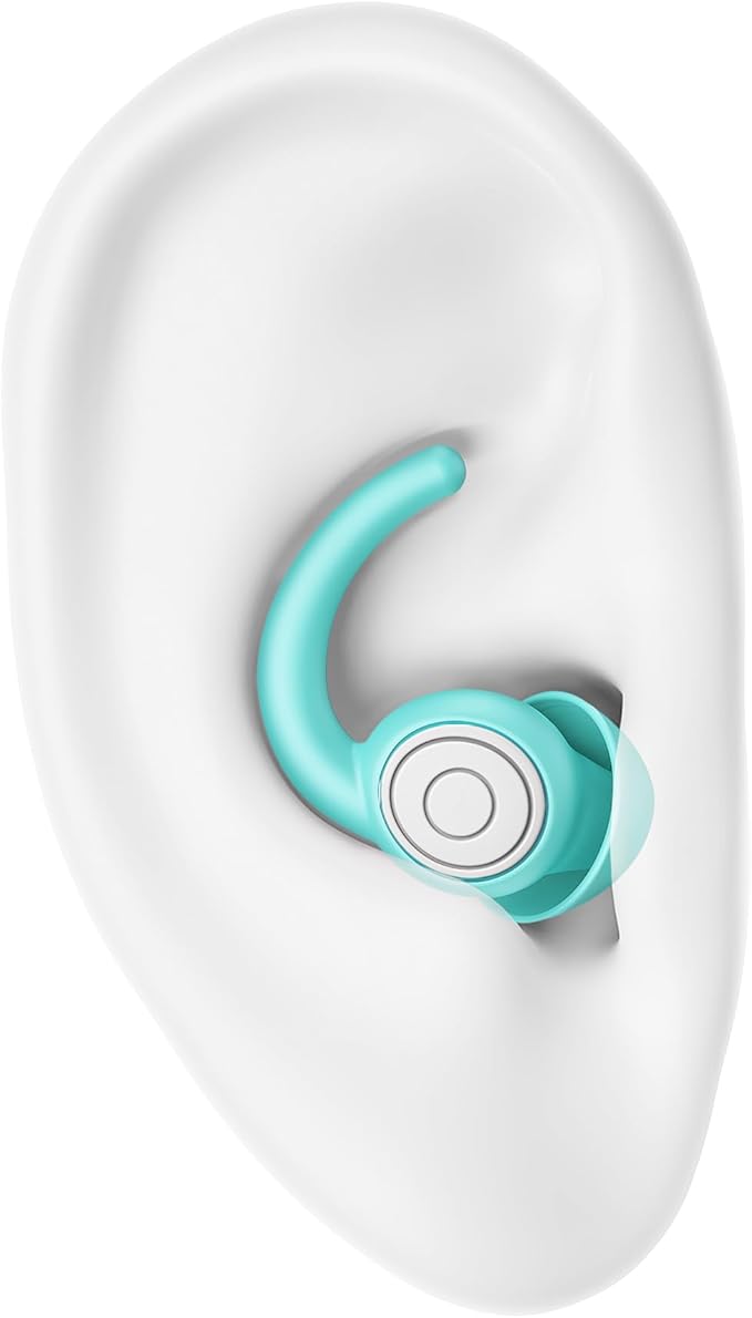 Ear Plugs for Sleeping Noise Cancelling Silicone Earplugs Noise Reduction, 2 Pairs Ear Plugs for Sleeping Reusable Noise Sound Blocking Earplugs for Sleep,Snoring,Concerts,Focus,Flight (Pink)