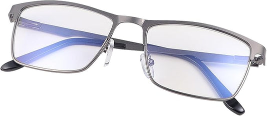 MIRYEA Blue Light Blocking Glasses UV400 Sunglasses Computer Gaming Eyeglasses Eye Protection Metal Eyewear for Men and Women