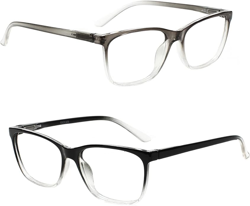 SIGVAN Ladies Reading Glasses Blue Light Blocking Spring Hinge Fashion Pattern Print Eyeglasses for Women