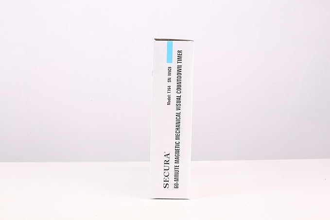 Secura 7.5 Inch Visual Timer, 60 Minute Visual Oversize Countdown Timer for Kids and Adults, Durable Mechanical Time Management Tool (Navy Blue)