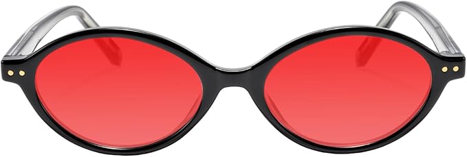 TIJN Olisa Blue Light Blocking Glasses for Women Men,Oval Glasses Frame Bluelight Glasses for Gaming/Computer/Screen