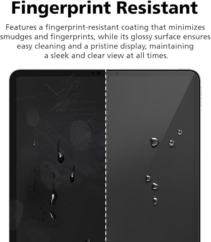 360° 4-Way Magnetic & Nano Adsorption Privacy Screen Protector for iPad Air 13 Inch M3 2025 & M2 2024 | Detachable, Anti-Spy, Anti-Fingerprint | Works in Both Landscape & Portrait Modes
