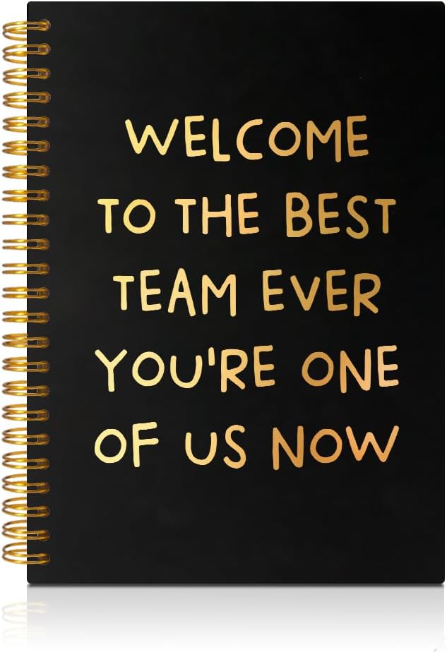 Welcome to The Best Team Ever 160 Blank Pages Spiral Notebook, New Employee Welcome Gifts, Dream Team Gifts for Colleagues, Teamwork Gifts for Staff, New Job Gifts for Employee C
