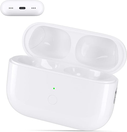 Wireless Charging Case for AirPods Pro 1/2 gen USB C Port，Replacement Cases Compatible with AirPods Pro 1st / 2nd, Qi-Certified with Bluetooth Pairing Sync Button
