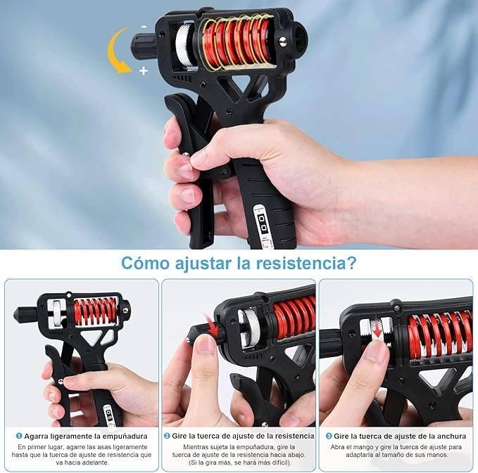 Grip strength trainer, grip strength enhancer, adjustable resistance 11-350 pounds (5-160 kilograms), forearm enhancer, can quickly strengthen the wrist, forearm and fingers, which is helpful for hand treatment and strength recovery