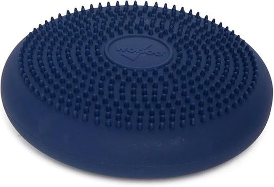 BouncyBand Wiggle Seat, Blue, 1-Pack – Small 10.75” D x 2.5” H Wobble Cushion for Kids Aged 3-7 – Sensory Tool Promotes Active Learning & Improves Productivity – Includes Pump for Easy-Inflation
