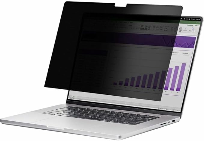 StarTech.com 14-inch MacBook Pro 21/23 Laptop Privacy Screen, Removable and Reversible Anti-Glare Blue Light Filter, Magnetic